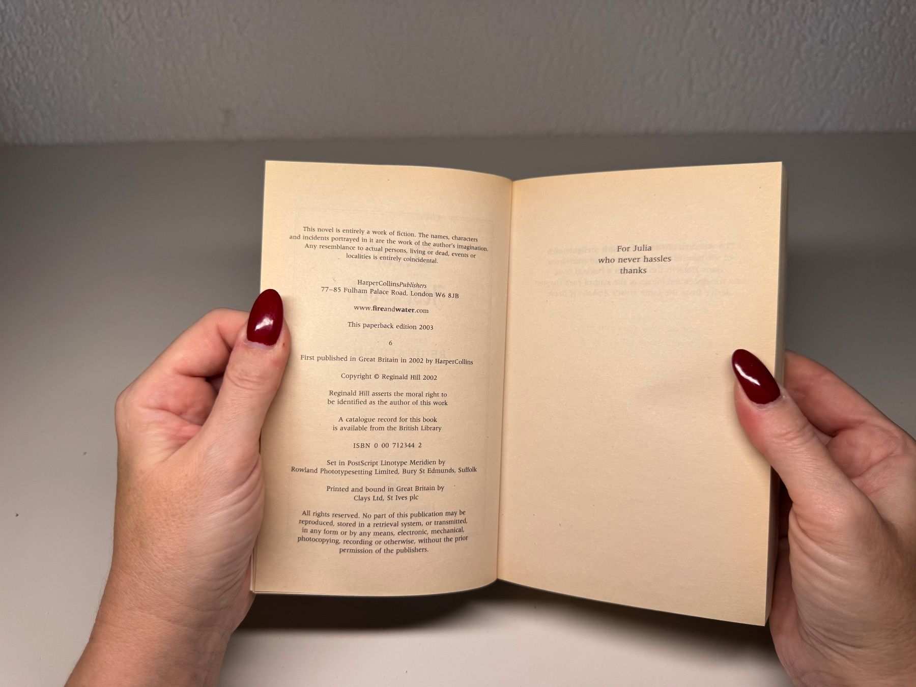 Libri: NOVEL: Reginald Hill, Death's Jest-Book – Usato da Grosswangen venduto da English_books 4