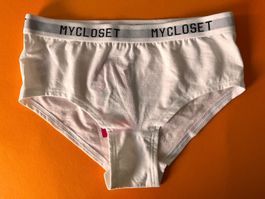 Baumwoll-Slip, MyCLOSET (Migros), Grösse 36, Farbe Weiss