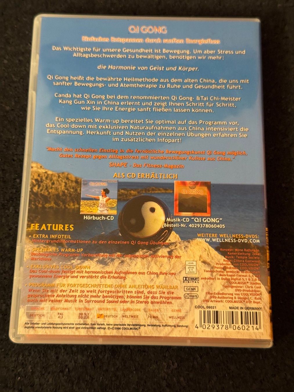 Tutti i DVDs: QI GONG Wellness DVD mit Canda DE – Usato da Fribourg venduto da tschjoly 1