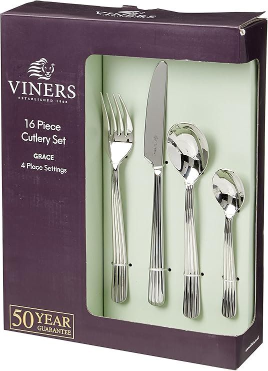 Viners Grace Besteck-Set, 16-teilig, 18/10, Edelstahl. (Neu und ...