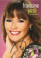 Autogrammkarte Francine Jordi