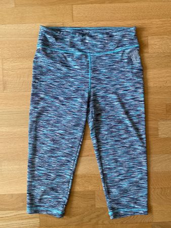 Sport Leggings 3/4, Tights kurz schwarz/türkis Gr.M 🏋🏻‍♀️