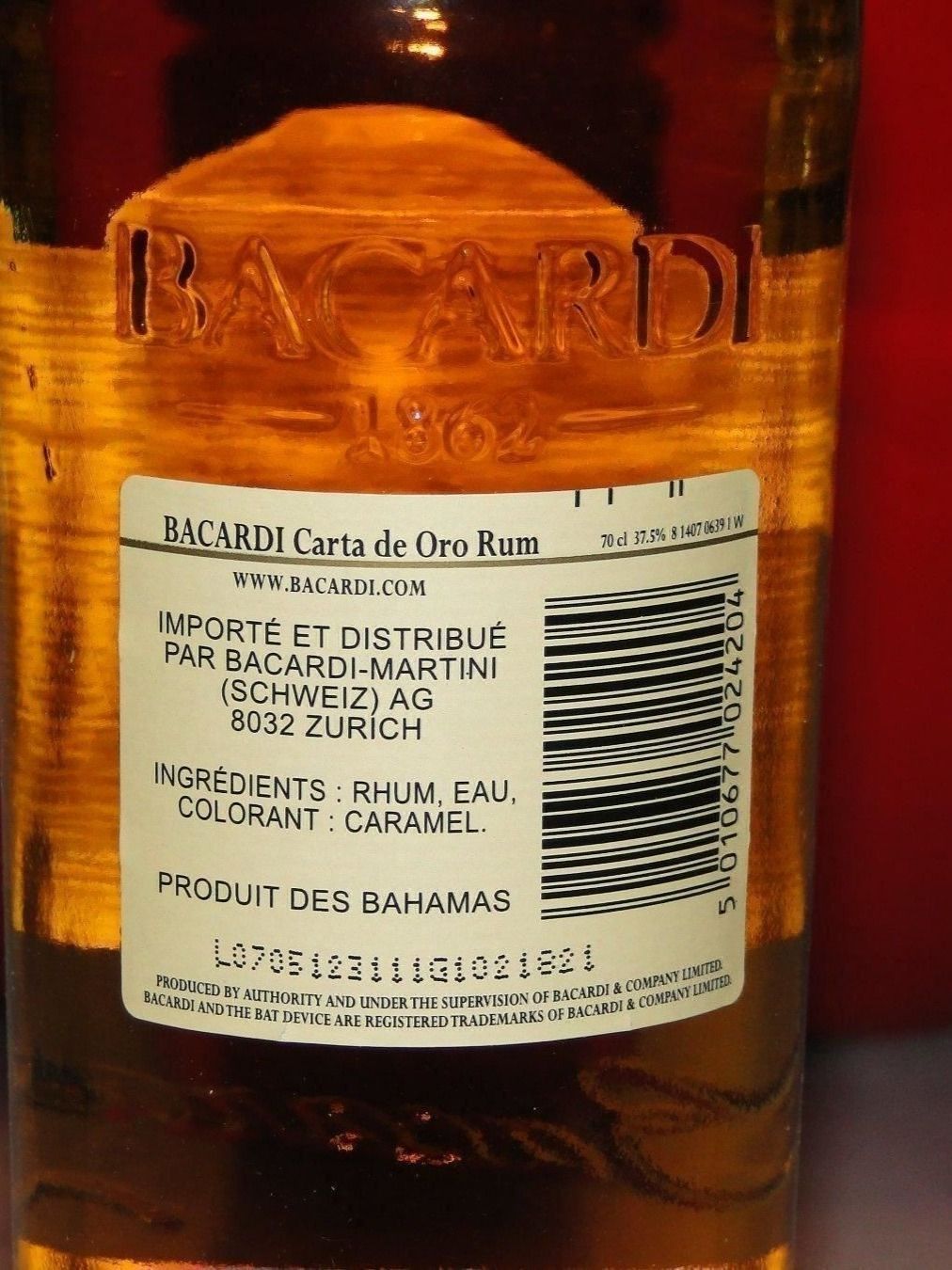 Bacardi Bevande alcoliche: Vintage Bacardi Oro 2010er – Nuovo (secondo la descrizione) da Emmenbrücke venduto da Ulisse-22 4
