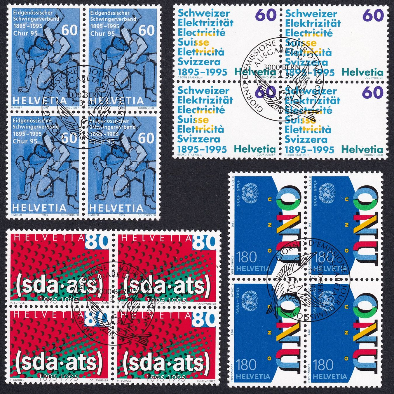 Tutti i francobolli: Nr. 872-875 mit ET – Usato da Rotkreuz venduto da sheyenne72