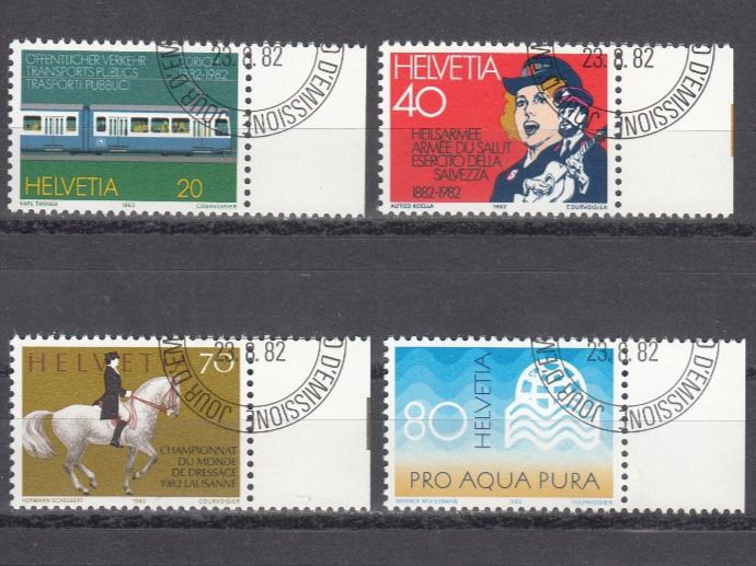 Tutti i francobolli: SBK 672 - 675  mit ET – Usato da Bürglen TG venduto da StampGraf