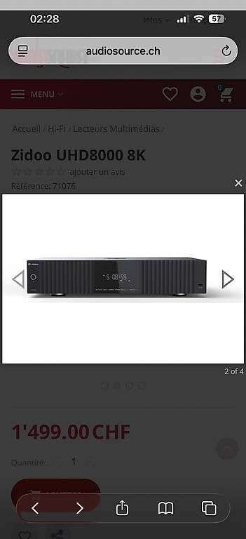Systèmes audio & multimédias: Zidoo UHD8000 – Neuf avec emballage d'origine à rolle par sinani03 1