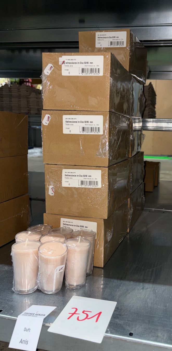 Candele: 751 Posten Wellnesskerzen "Durft Anis" aus Liquidation – Nuovo (secondo la descrizione) da Derendingen venduto da Meisterstuecke 1
