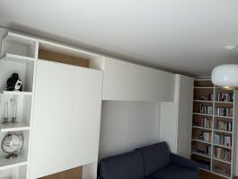 Modern White Bookcase - Shelving Unit - Excellent Cond.