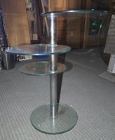 Beistelltisch mit 3 Glasplatten rund