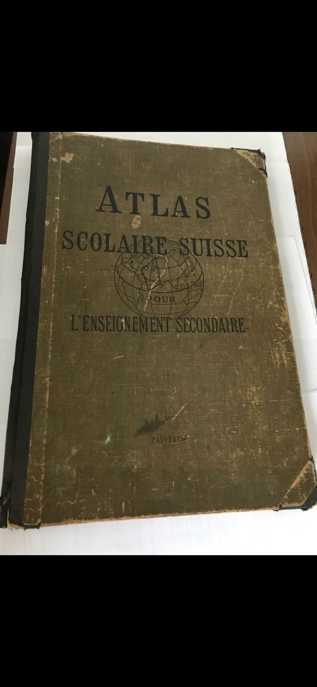 Landkarten & Atlanten: Schulatlas- 1928- Suisse – Gebraucht aus Brügg BE von doppelsalchow