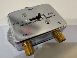 HF-Umschalter, F-Anschlüsse, 5 MHz bis 1 GHz, Mech. Schalter