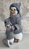 Deko Pinguin Elternpaar mit Kind 