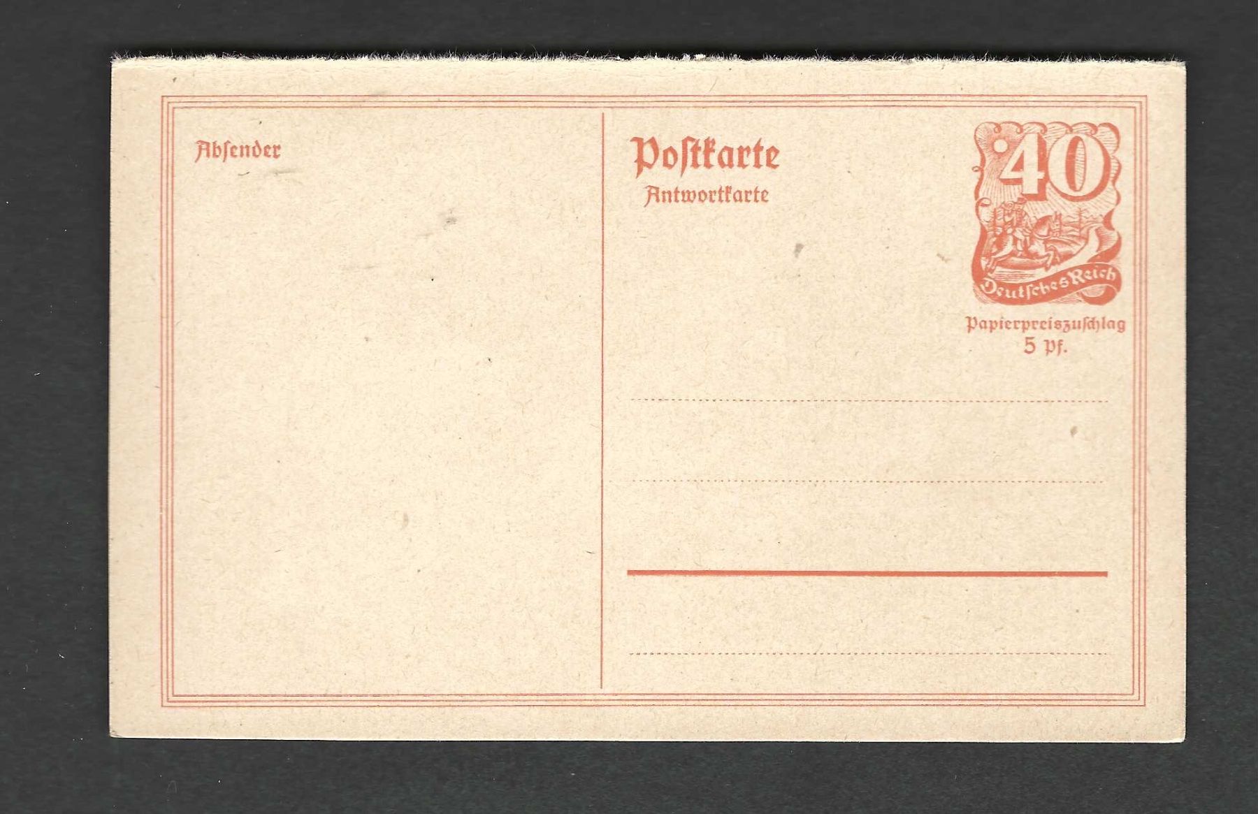 Tutti i francobolli: Deutsches Reich 1 Postkarte – Nuovo (secondo la descrizione) da Koblenz venduto da Markenhimmel