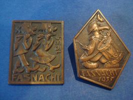 Plaketten Kupfer 1934 + 1935