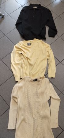 3x Herren Marken Pullover, Lammwolle und cotton