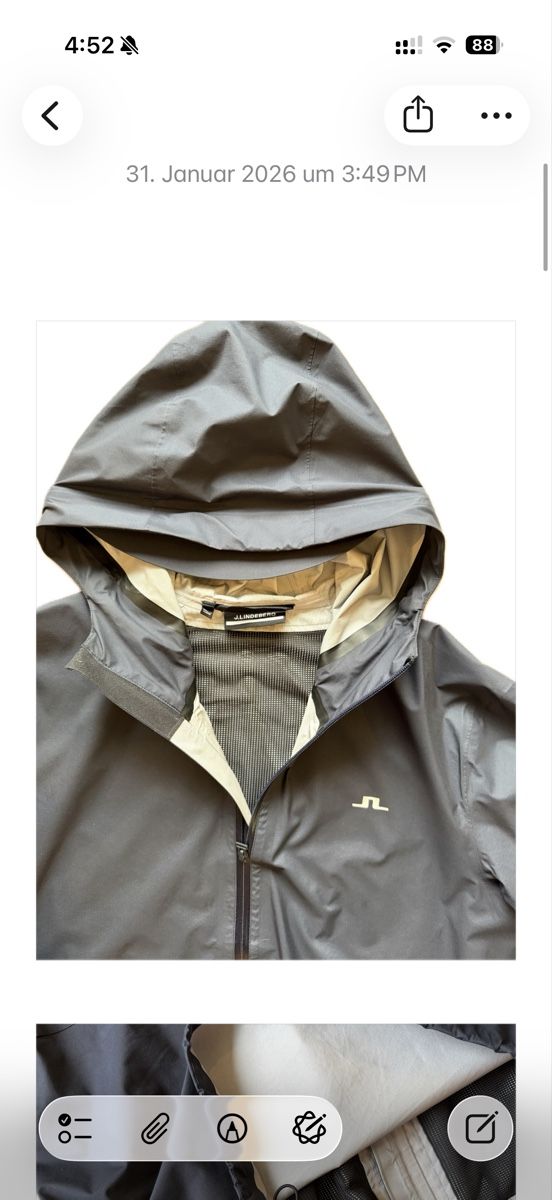 Jacken: J.Lindeberg Regenjacke – Neu (gemäss Beschreibung) aus Au ZH von tmnhllr 2