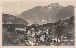 Morschach und Axenfels-Karte gelaufen 1922 top Stempel.
