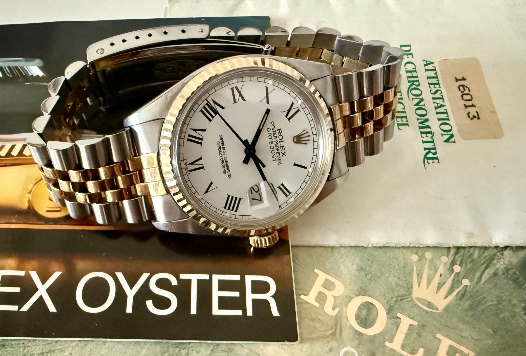Rolex Orologi: ROLEX Datejust 36, ref. 16013, Automatic, Almost full set – Usato da Le Mont-sur-Lausanne venduto da LycaGallery 8