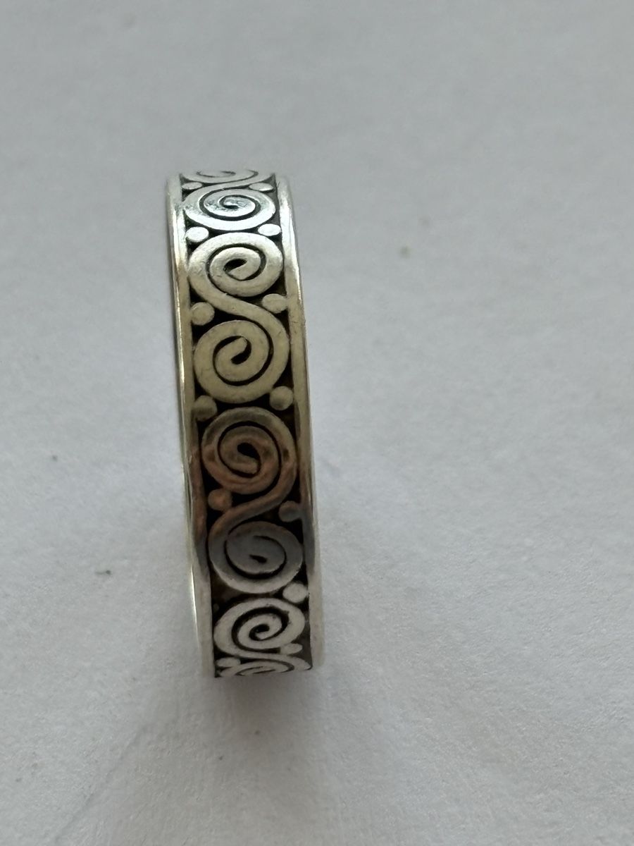 Anelli: Silberring 925 mit Spiralmuster,Vintage Stil – Usato da Langnau am Albis venduto da flusspflege 2