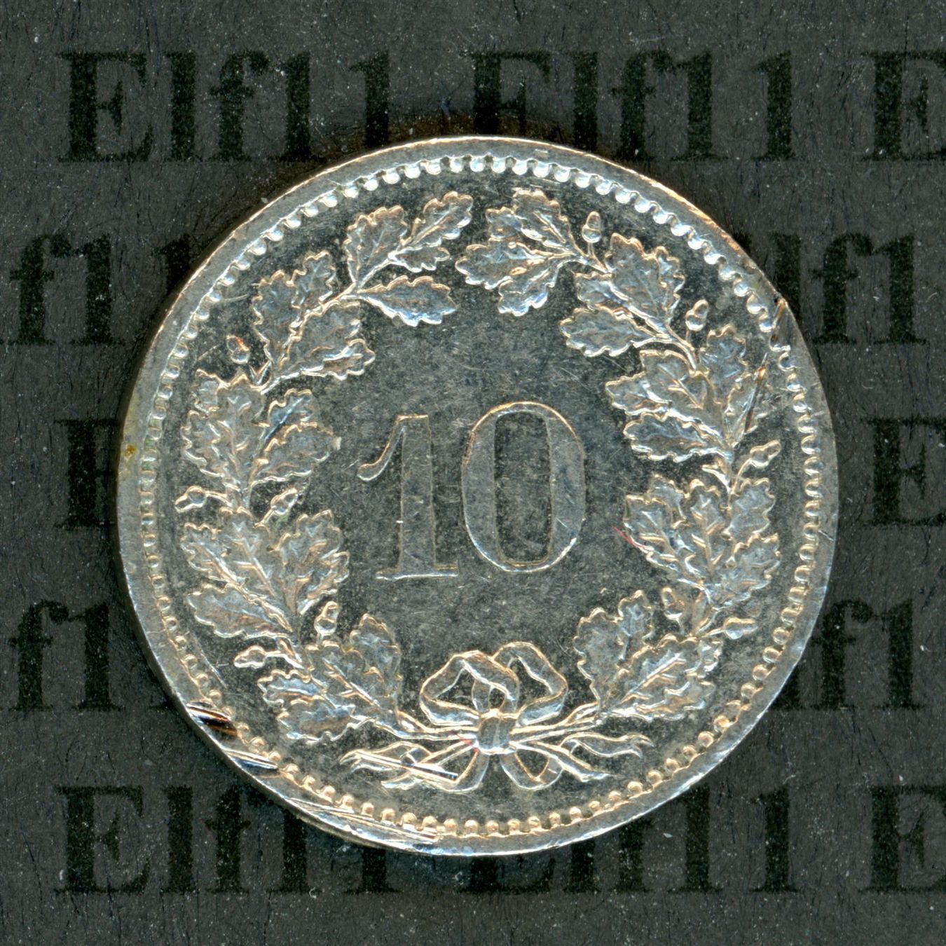 Tutti le monete: CHF___0.10 1976 -vz 10 Rappen – Usato da Widnau venduto da Elf11 1