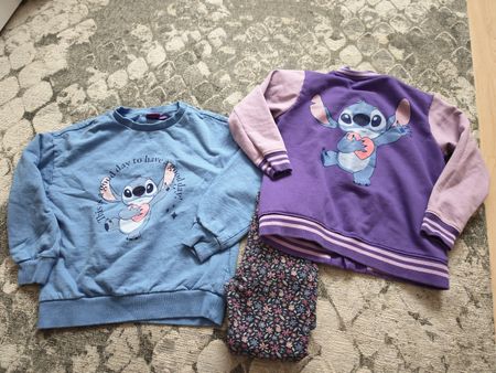 Mädchen Kleider Set Lilo & Stitch 3-teilig Grösse 128