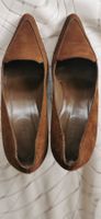 Gucci Wildleder Pumps Gr. 37.5 Braun