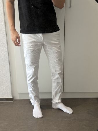Herren Hose weiss Grösse EUR38 - Mex30 / Leftiesman