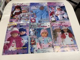 Puppenmode 32x Magazine gebraucht - Stricken, Häkeln, Nähen