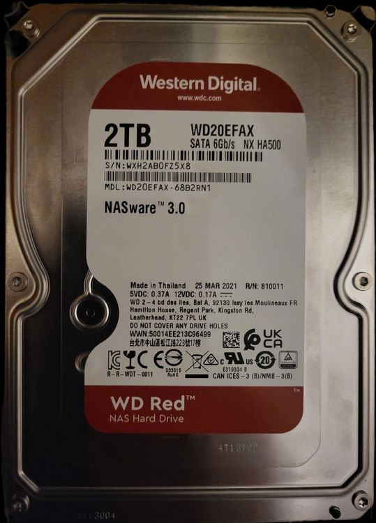 2 TB HDD WD RED | Kaufen auf Ricardo