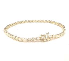 Diamantarmband: 750 Gelbgold, 53 Brillanten 1.00ct., 3´890.-