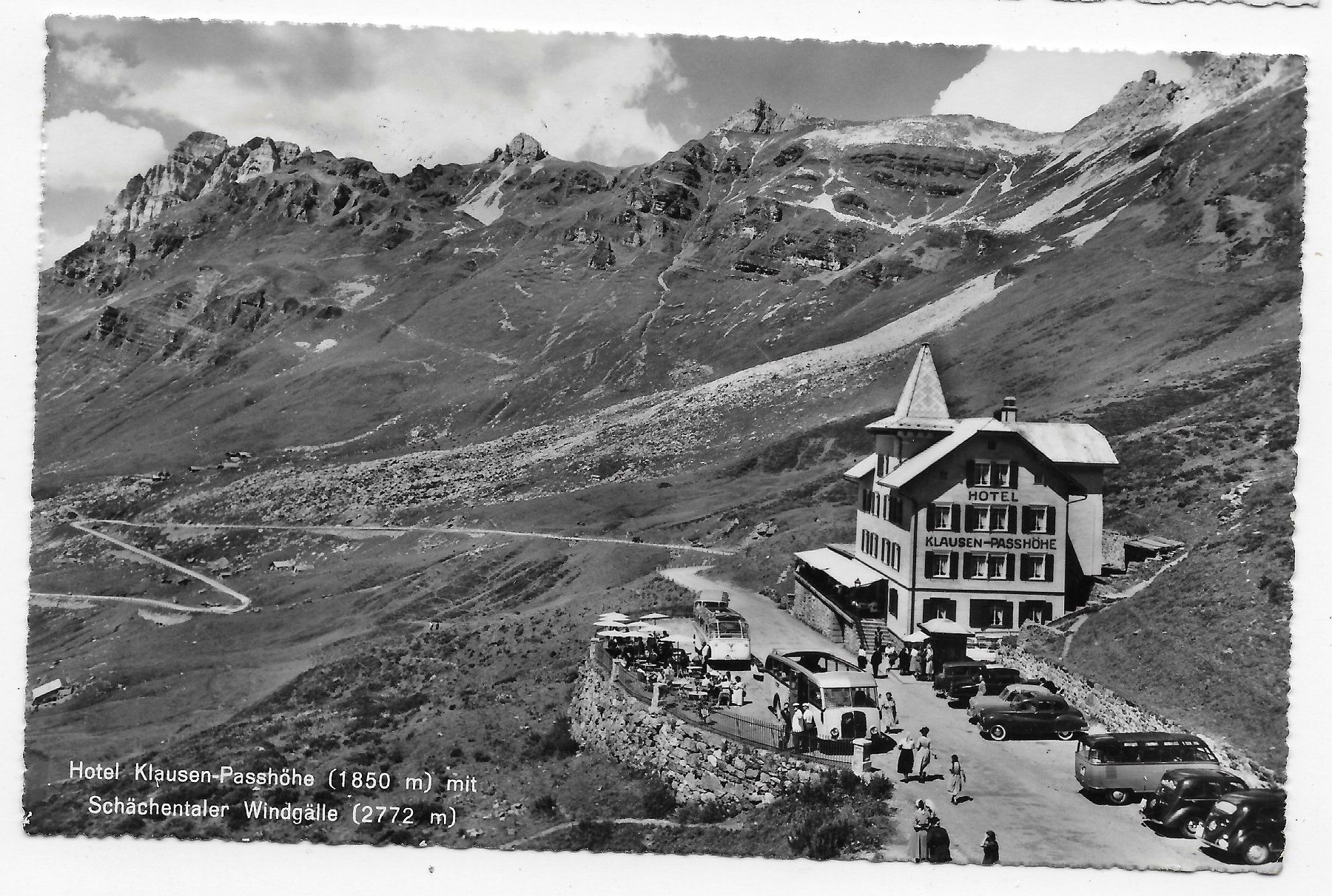 Cartoline postali: Hotel Klausen-Passhöhe – Usato da Hefenhofen venduto da Richsalz