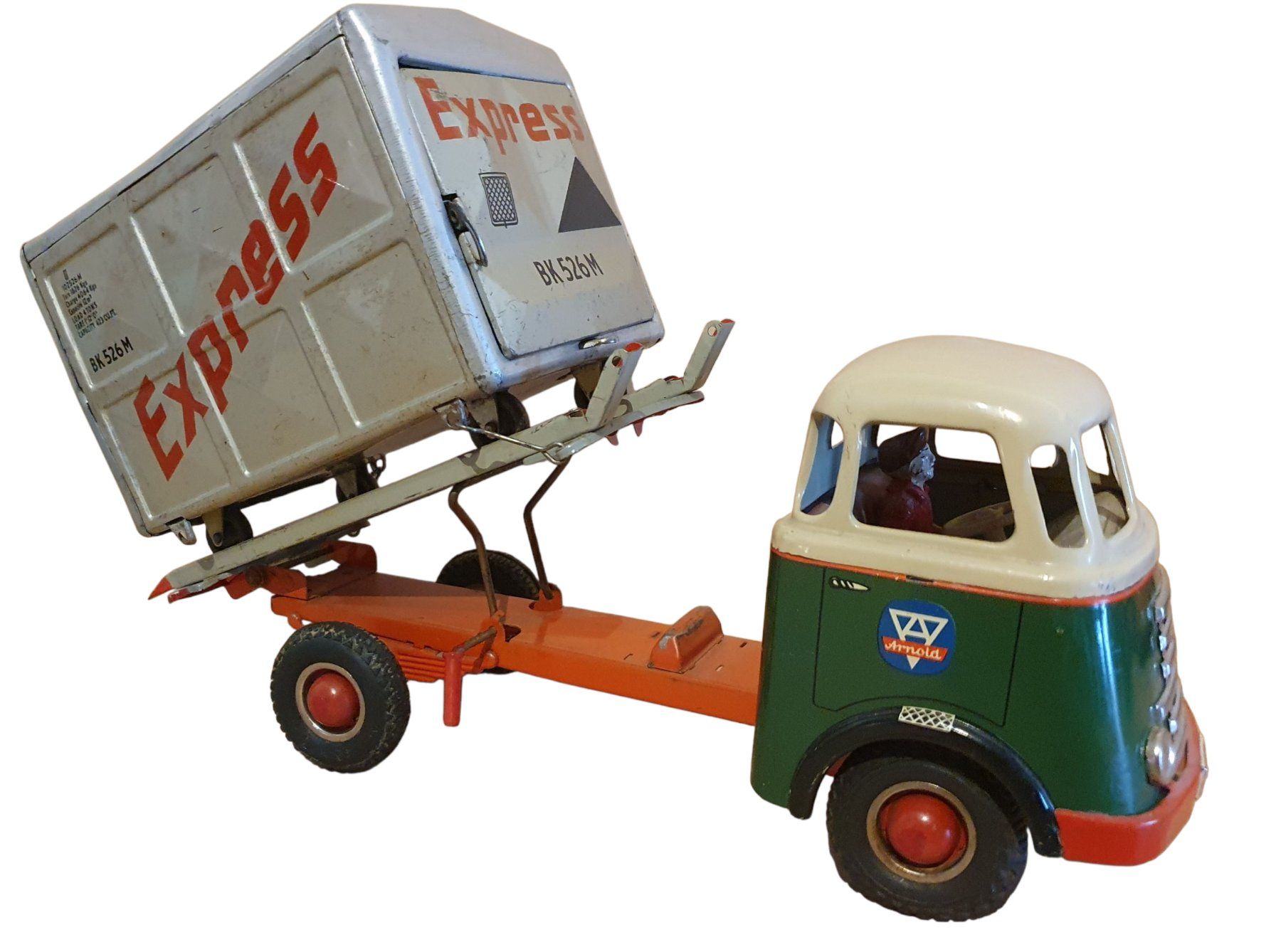 Arnold Giocattoli: Arnold Lastwagen mit Container – Usato da Flawil venduto da RoverVitesse 2