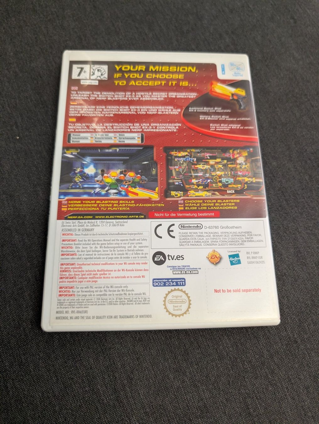 Spiele: Nerf n-strike Nintendo Wii – Gebraucht aus Giubiasco von Ticinerd 1