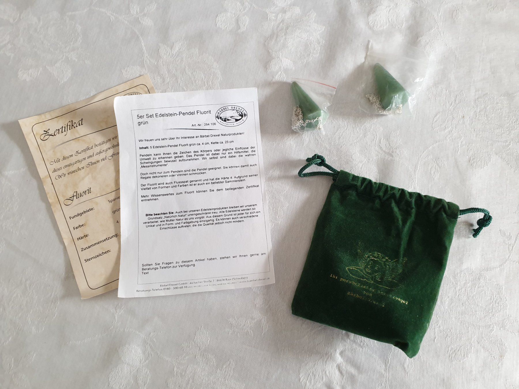 Mineralien & Heilsteine: 2 Pendel Fluorit – Gebraucht aus Tuggen von Mviola2 1