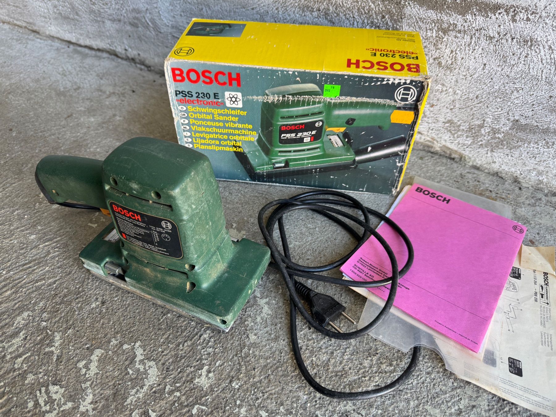 Bosch Smerigliatrici & Lucidatrici: BOSCH PSS 230 E – Usato da Frauenfeld venduto da difi67 3