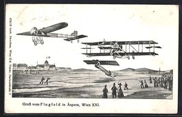 Wien XXII, Aspern, Flugfeld, Flugzeuge