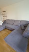 Divano angolare moderno grigio scuro -funzione letto
