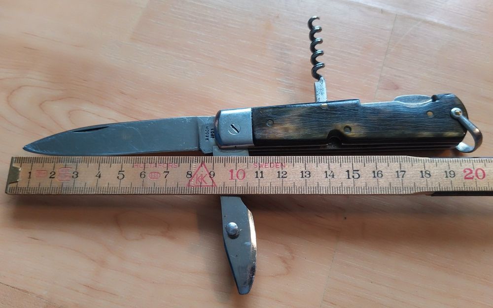 Taschenmesser Sackmesser mit Holzgriffschalen & Verriegelung (Gebraucht ...