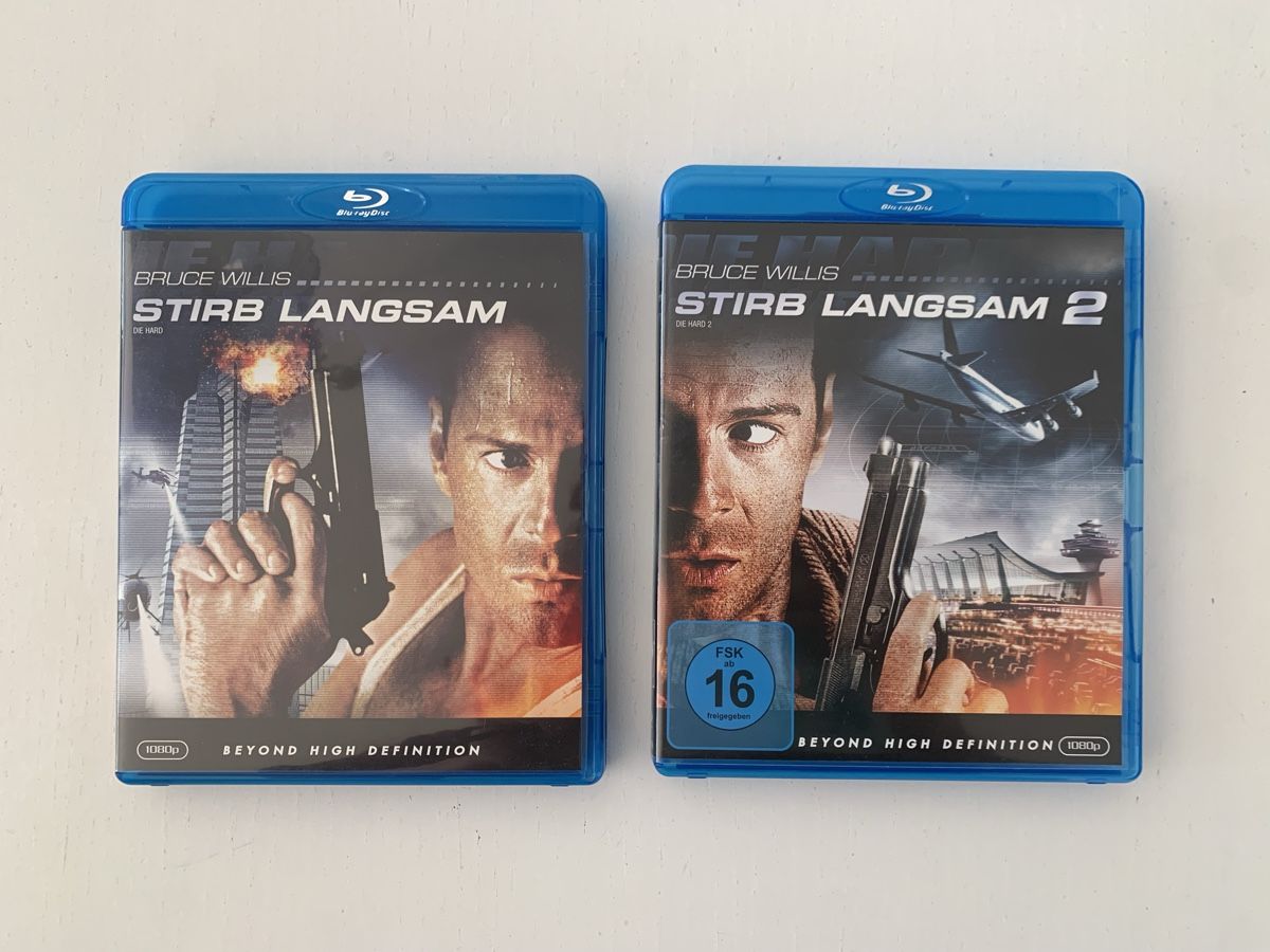Tutti i DVDs: Die Hard & Die Harder / Strib Langsam 1 & 2 - Blu-ray – Usato da Zürich venduto da createdindust