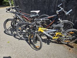 4 Stück MTB Scott, Crosswave + 2 Kinderfully