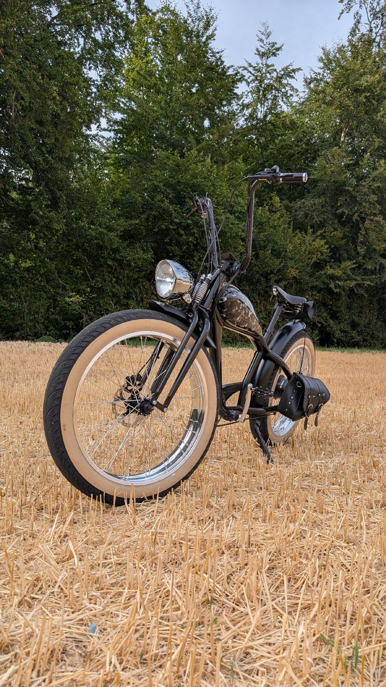 Velos: Exklusives e-Rats Custom Cruiser E Bike mit Springergabel – Gebraucht aus Egolzwil von Schaermike