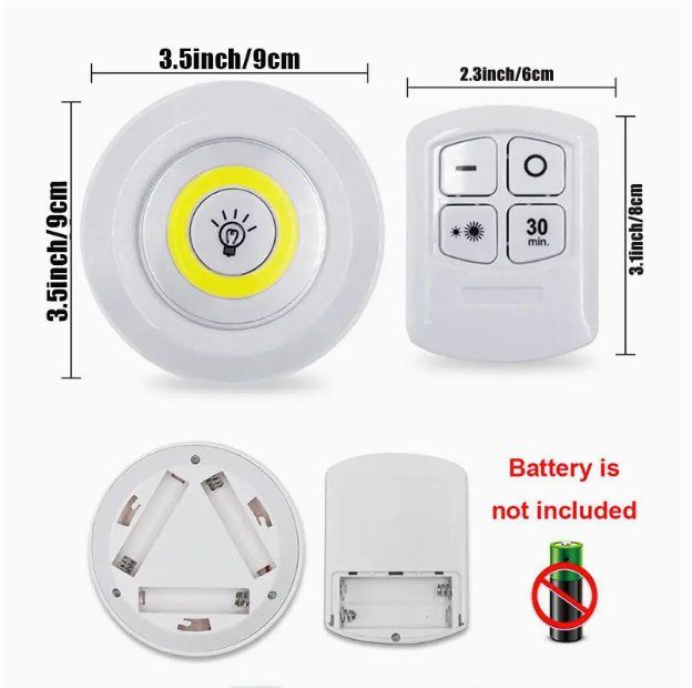 Lampade: 6 lampade LED con telecomando – Nuovo e nell'imballaggio originale da Novazzano venduto da GioStore 2