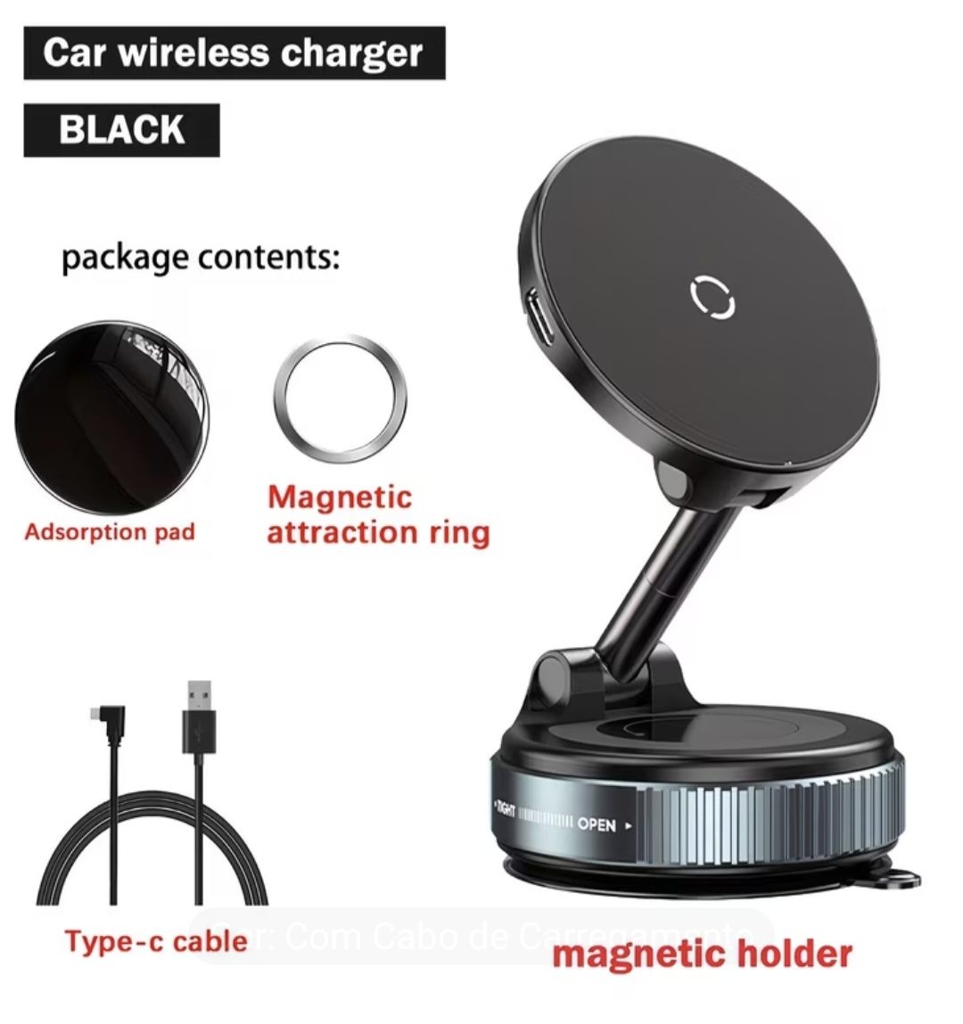 Staffe: Magnetische Auto Halterung Wireless mit Saugnapf – Nuovo (secondo la descrizione) da Möriken AG venduto da CRF-TT-88 5
