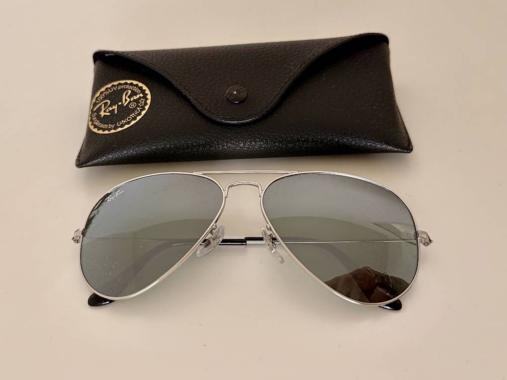 Ray-Ban Occhiali & Lenti: Ray Ban Sonnenbrille silber – Usato da Dübendorf venduto da vici04