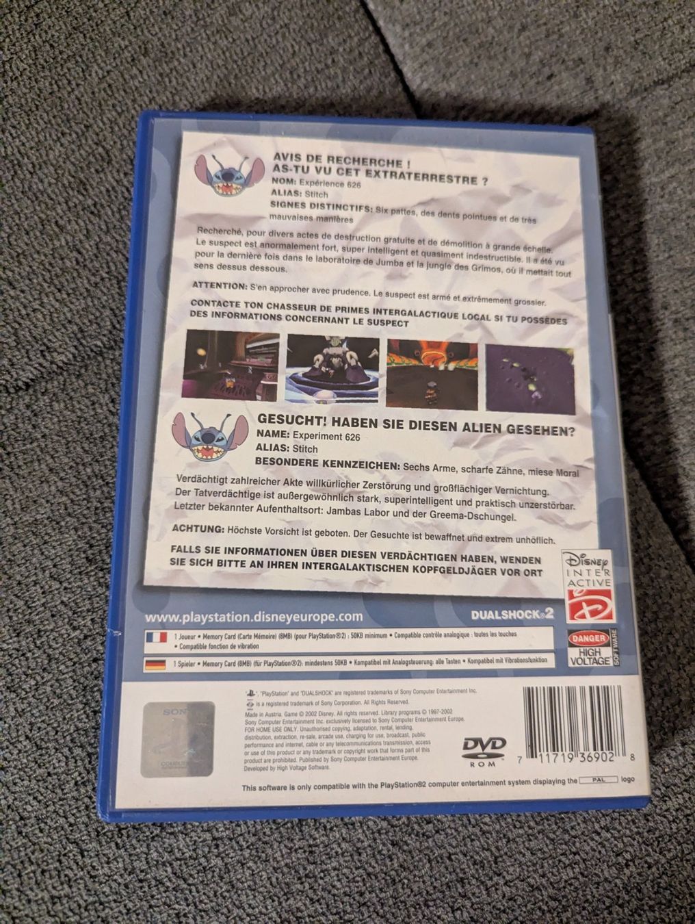 Sony Giochi: PlayStation 2 Spiel Stitch Experiment 626 – Usato da Basel venduto da tla_ypl2 2