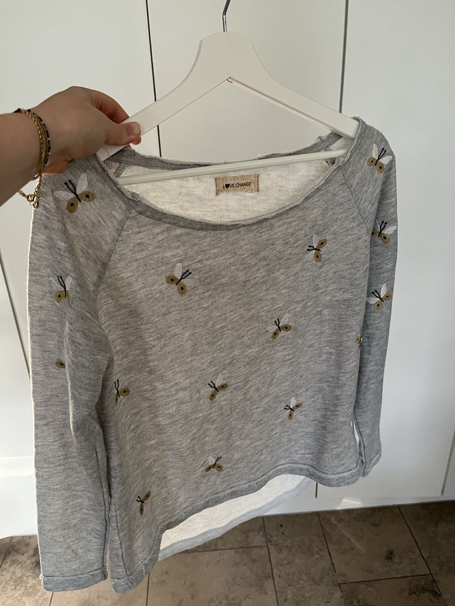 Pullover & Sweatshirts: Sommer-Pulli mit süssen schmetterling-Stickereien, Gr. S – Neu (gemäss Beschreibung) aus Gockhausen von Lali013 1