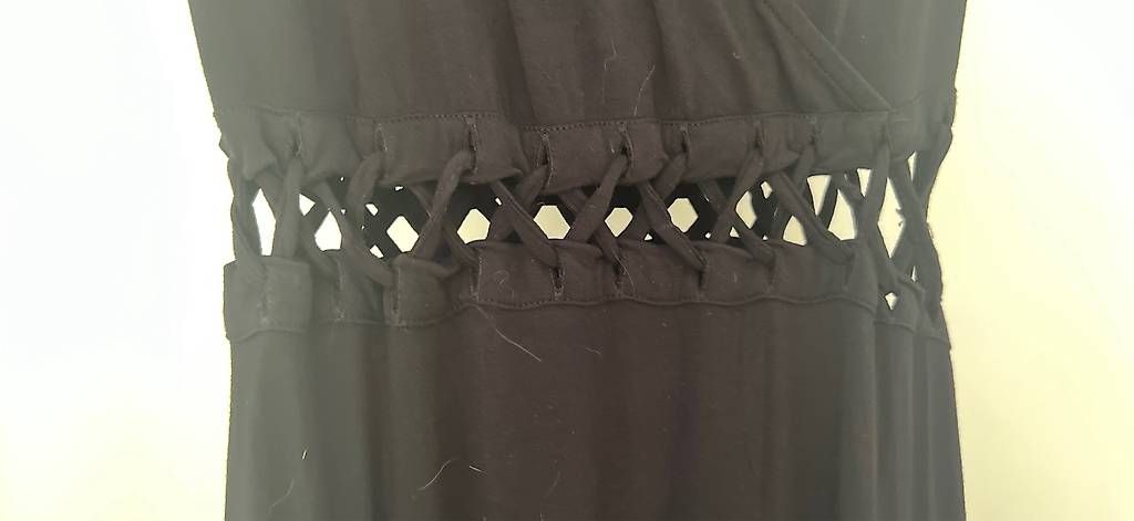 Vestiti: LASCANA Viscose Maxikleid schwarz Gr. S – Usato da Basel venduto da Findus78 2