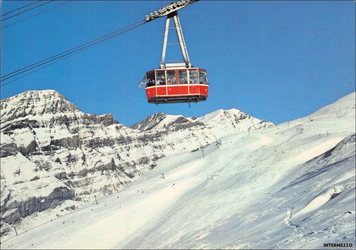 Cartoline postali: Leukerbad VS // Seilbahn & Skigebiet Torrent – Usato da Basel venduto da intermezzo12