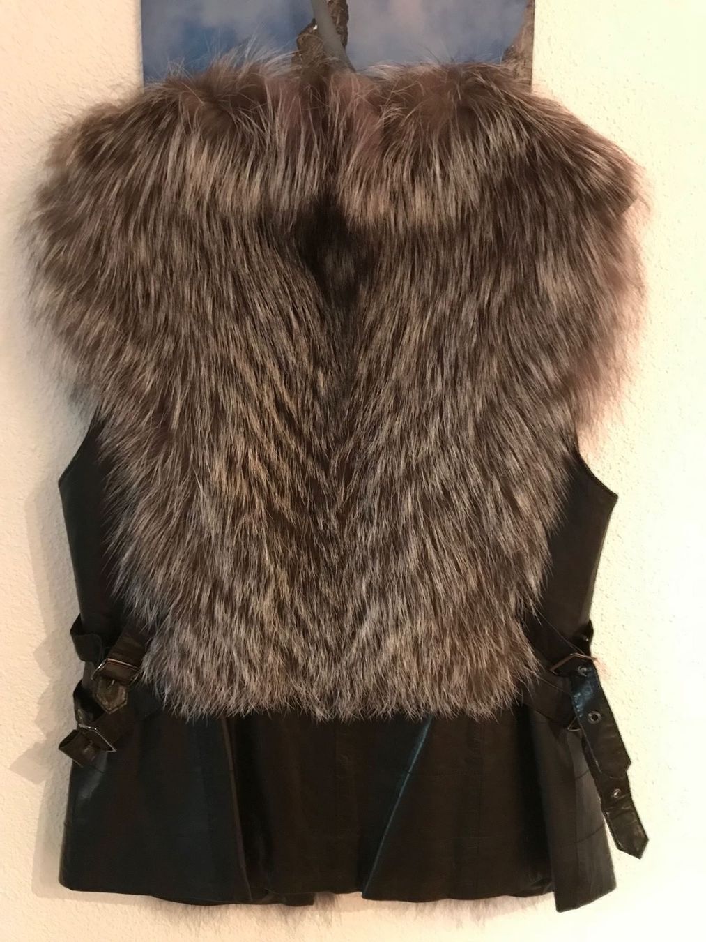 Gilet & Giacche senza maniche: Pelz Weste Silberfuchs Grosse 36-38 neu – Nuovo e nell'imballaggio originale da arbon venduto da dakin 1