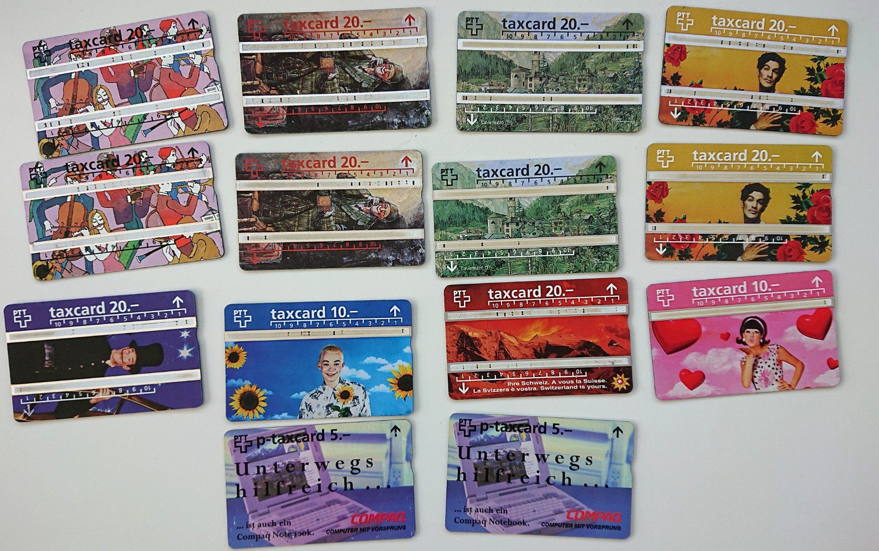 Schede telefoniche: 14 Taxcards Telecom PTT Schweiz – Usato da Kilchberg ZH venduto da Sho5000